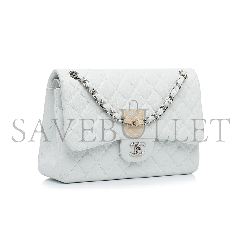 CHANEL QUILTED CAVIAR LEATHER CLASSIC JUMBO DOUBLE FLAP BAG 426506 (30*21*9cm)